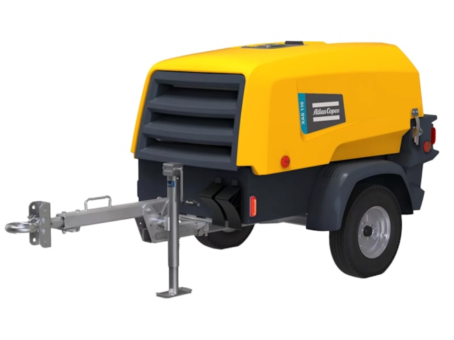 Atlas Copco XAS-110-KD Portable Rotary Screw Air Compressor